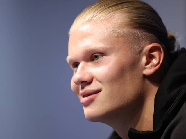 Erling Haaland was among those at training on Monday. Credit: Getty.