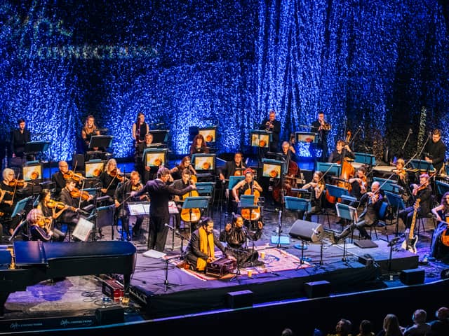 The Orchestral Qawwali Project with the Scottish Chamber Orchestra at Celtic Connections 2022. Photo: Gaelle Beri