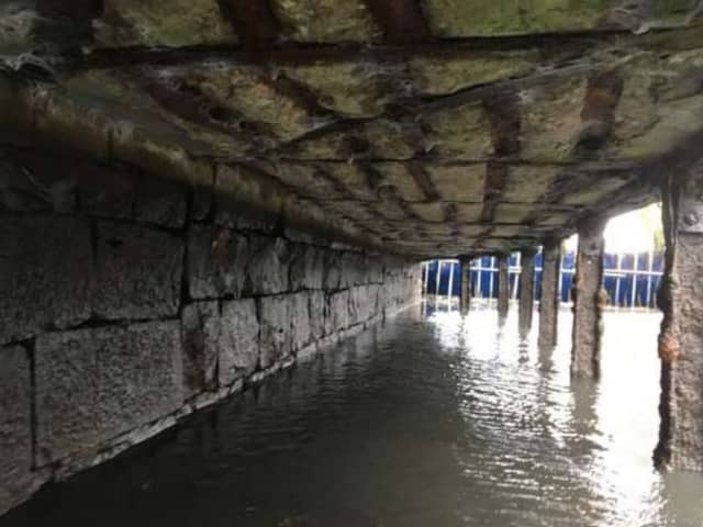 The path at the Grade II listed Anderton bridge, also known as Weaver’s bridge Credit: via LDRS