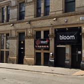 Nightclub Bloom in Bloom Street, Manchester. Pictured in September 2021. Credit: Google