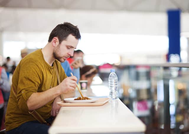 Passengers may want to consider bringing their own food instead of standing in long queues. 