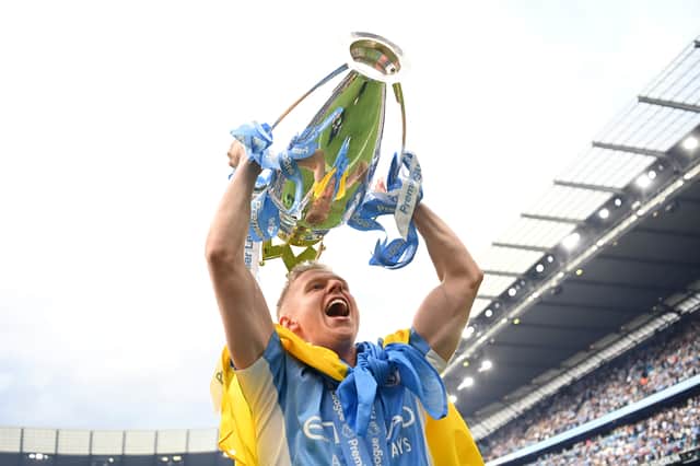Zinchenko, for now, remains a Manchester City player. Credit: Getty.