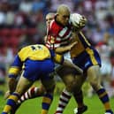 Ricky Bibey playing for Wigan Warriors in 2003 Credit: Getty