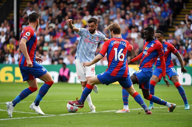 Palace beat United 1-0 on the final day of the 2021/22 Premier League season. Credit: Getty.