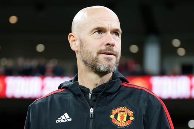 Ten Hag made 10 changes at half-time in both pre-season games so far. Credit: Getty.