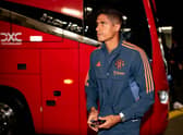 Raphael Varane missed the Crystal Palace game due to a knock. Credit: Getty.
