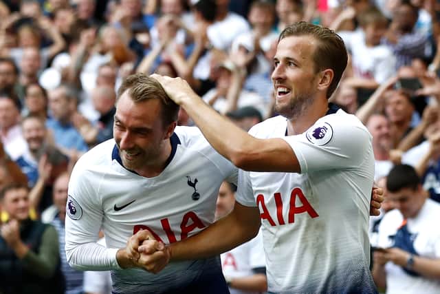 Eriksen regularly provided goals for Kane while at Tottenham. Credit: Getty.