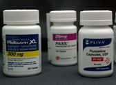 A selection of antidepressants (L-R) Wellbutrin, Paxil, Fluoxetine and Lexapro (Pic: Getty Images)