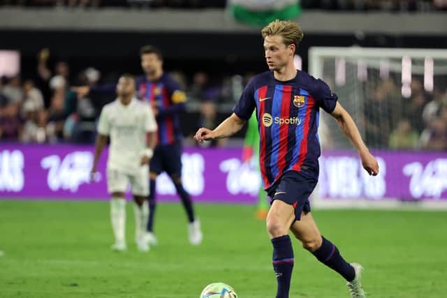 De Jong could stay at Barcelona next season, despite interested from United and Chelsea. Credit: Getty. 