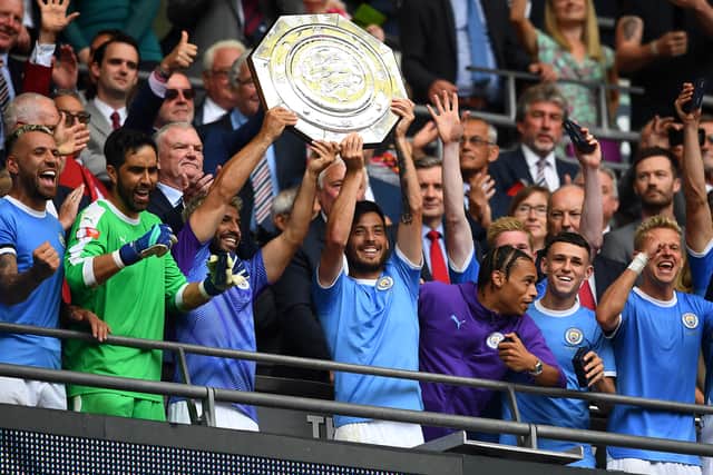 City beat Liverpool 5-4 on penalties in their last Community Shield final meeting. Credit: Getty.