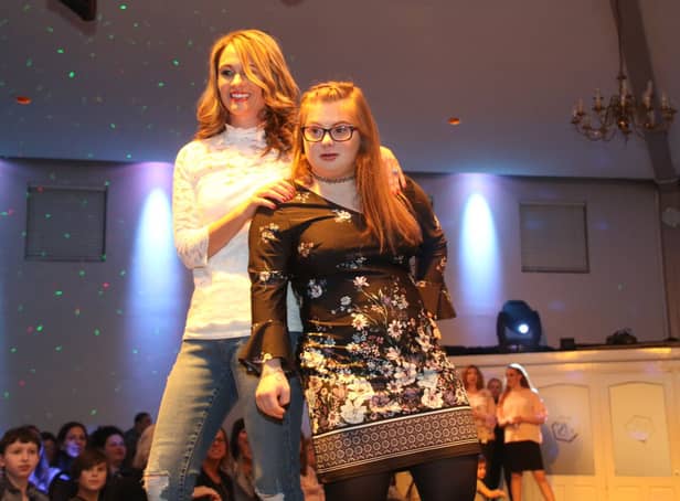 <p>Elissa Leigh (right) taking part in a previous Be Beautiful, Be Yourself show</p>