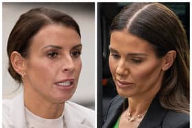 Coleen Rooney (left) and Rebekah Vardy. 