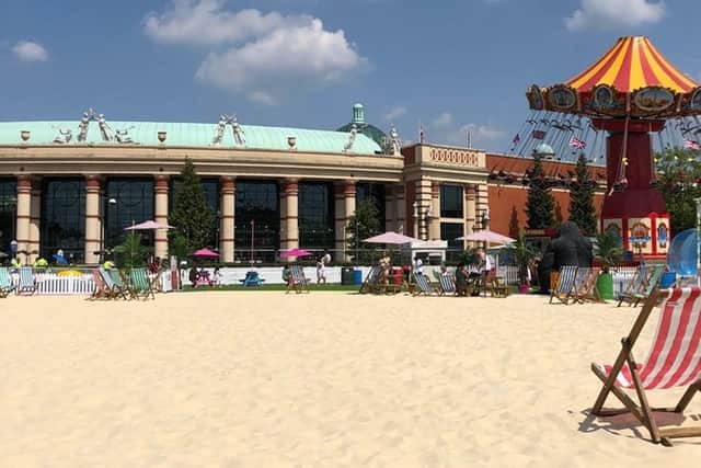 The beach attraction at the Trafford Centre Credit: Trafford Centre