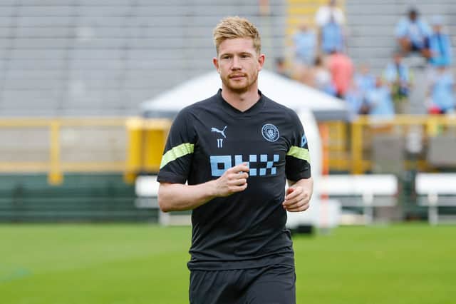 Kevin De Bruyne played further forward due to the arrival of Erling Haaland. Credit: Getty.