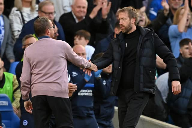 Brighton beat United 4-0 the last time the teams met. Credit: Getty.