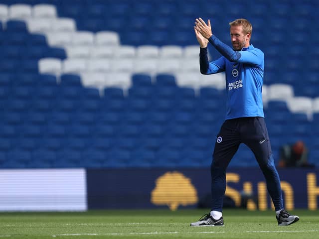 Graham Potter is pleased with Brighton’s pre-season preparations. Credit: Getty.