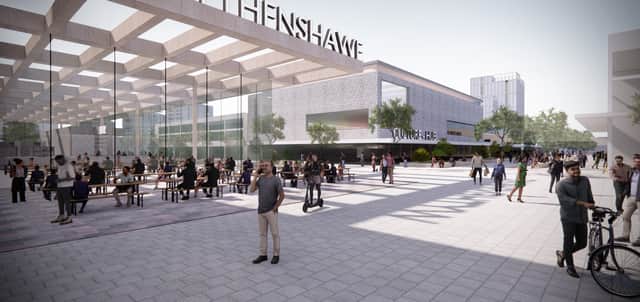An artist impression of the new culture hub in Wythenshawe Credit: MCC