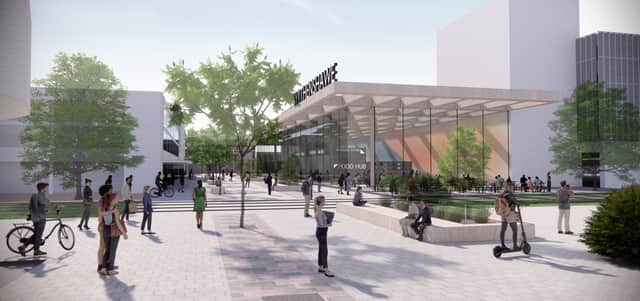 An artist impression of the new food hub in Wythenshawe Credit: MCC