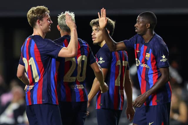 Frenkie de Jong has featured for Barcelona in pre-season this summer. Credit: Getty.