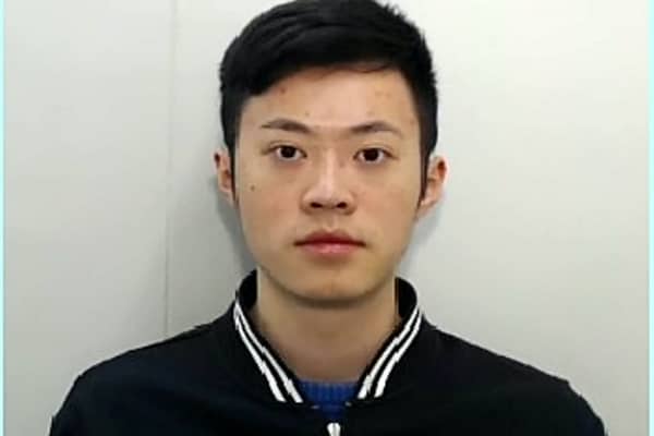 Yuming Dong, aged 21, a former engineering student in Manchester, has been convicted of money laundering Credit: BTP