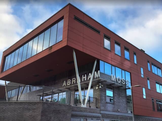 Abraham Moss Community School in Crumpsall was converted to academy status in September 2023.