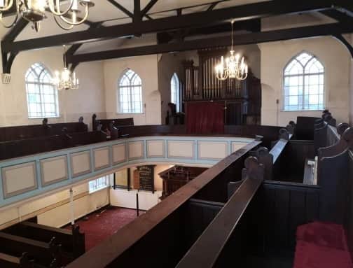 Inside Worsley Methodist Church Credit: : 8 Town Planning Ltd