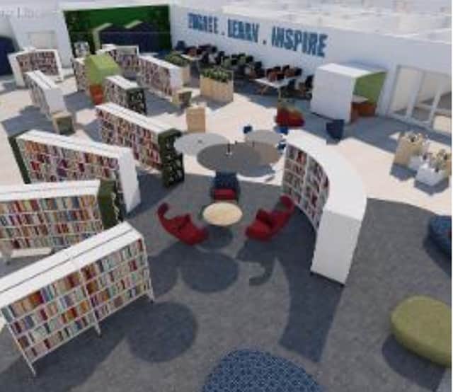 Plans for Radcliffe library Credit: Bury Council