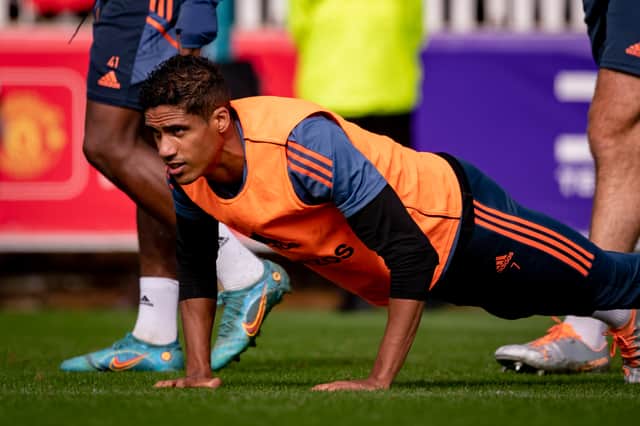 Ten Hag revealed Varane has been on a tailored fitness regime over the last few weeks. Credit: Getty.