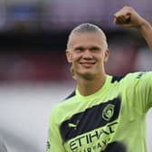 Erling Haaland scored two as Manchester City beat West Ham United. Credit: Getty.