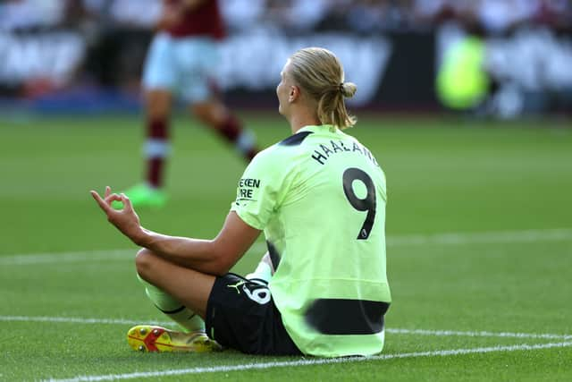 Haaland opened his scoring account last weekend. Credit: Getty.