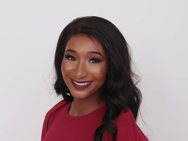 Aminata Sow, a Miss England semi finalist from Bolton