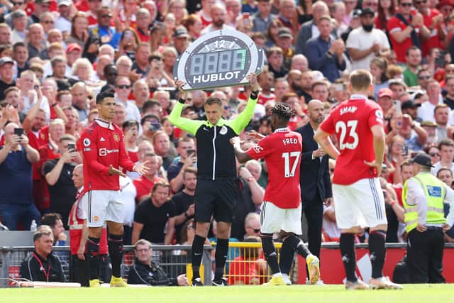 Ronaldo was introduced in the 53rd minute against Brighton. Credit: Getty.