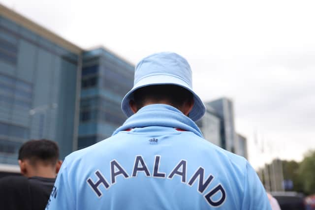 A Man City fan Credit: Getty