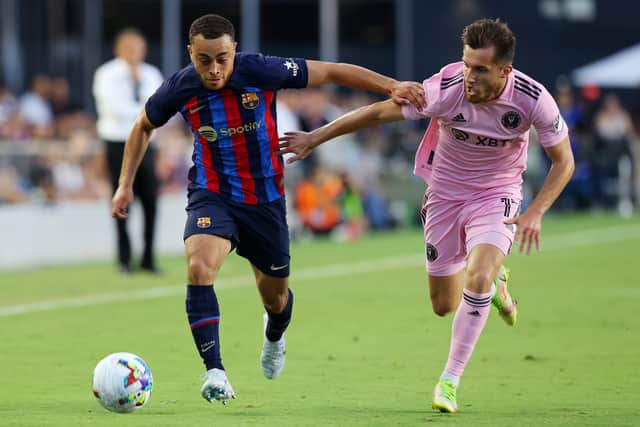 Dest was left out of Barcelona’s squad at the weekend for their opening game of the season. Credit: Getty.