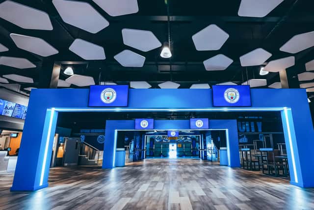 The impressive new concourse at the South Stand. Credit: Manchester City.