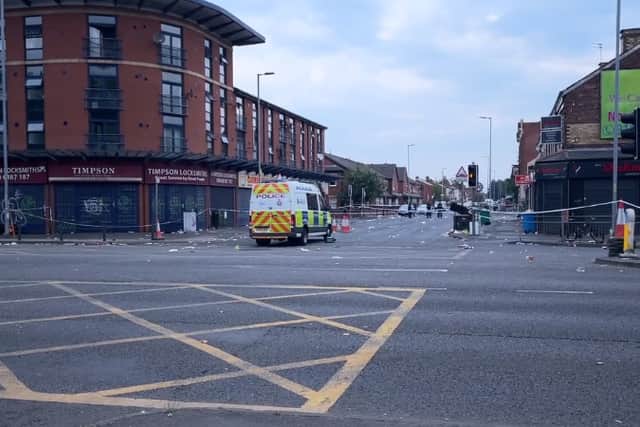 A man has been shot dead in Moss Side Manchester