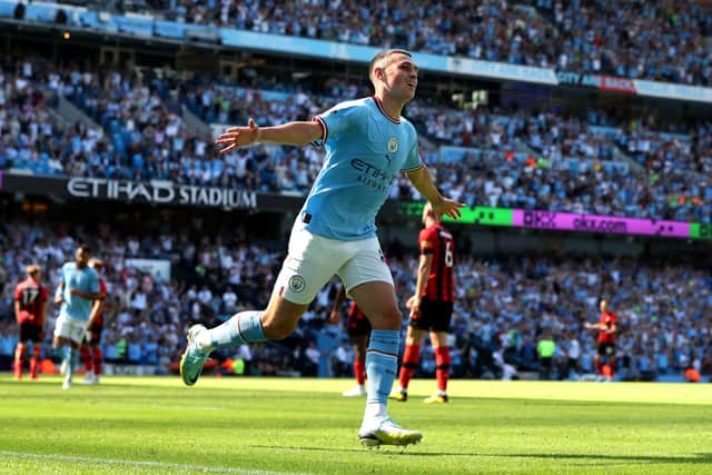 Phil Foden scored in the weekend win over Bournemouth. Credit: Getty.
