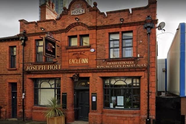 A designated heritage asset, the Grade II-listed Eagle Inn pub is within the site. Credit: via LDRS