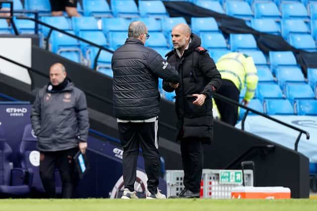 Guardiola revealed he and Bielsa have discussed Phillips in the past. Credit: Getty.