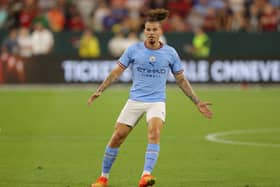 Pep Guardiola has hinted it will take a few weeks until Kalvin Phillips is regularly involved in the team. Credit: Getty.