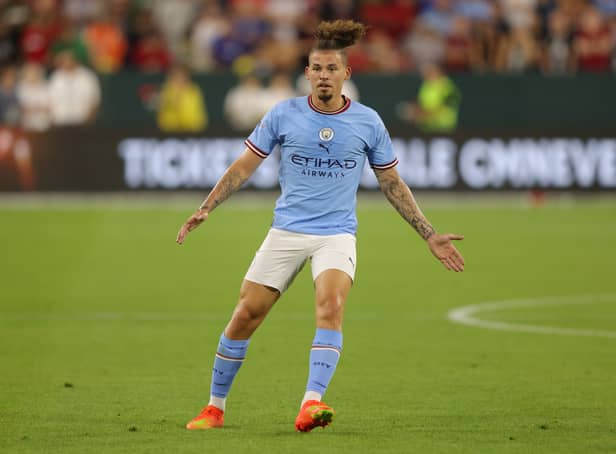 <p>Pep Guardiola has hinted it will take a few weeks until Kalvin Phillips is regularly involved in the team. Credit: Getty.</p>