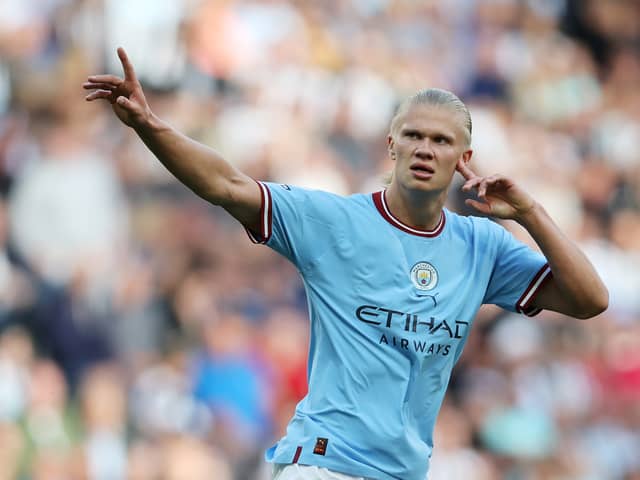 Haaland scored his third City goal on Sunday. Credit: Getty.