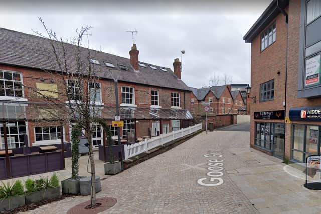 A general view of Goose Green Altrincham, from Google Maps