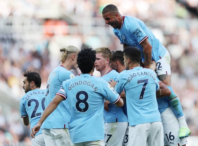 Manchester City will take on Barcelona at the Nou Camp on Wednesday. Credit: Getty. 
