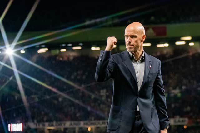 Erik ten Hag claimed his first three points as United manager. Credit: Getty.
