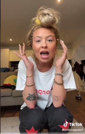 Jessica Geary spoke out about problems renting in Manchester in this Tiktok video Credit: Jessica Geary/Tiktok