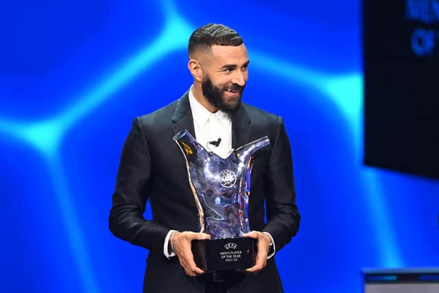Karim Benzema claimed the Men’s Best Player of the Year Award.