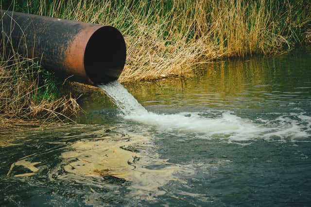 Raw sewage being discharged into a river. Photo: AdobeStock