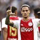 Manchester United have agreed a £85m deal with Ajax for Antony. Credit: Getty.