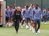 Axel Tuanzebe during Manchester United training in July. Credit: Getty.